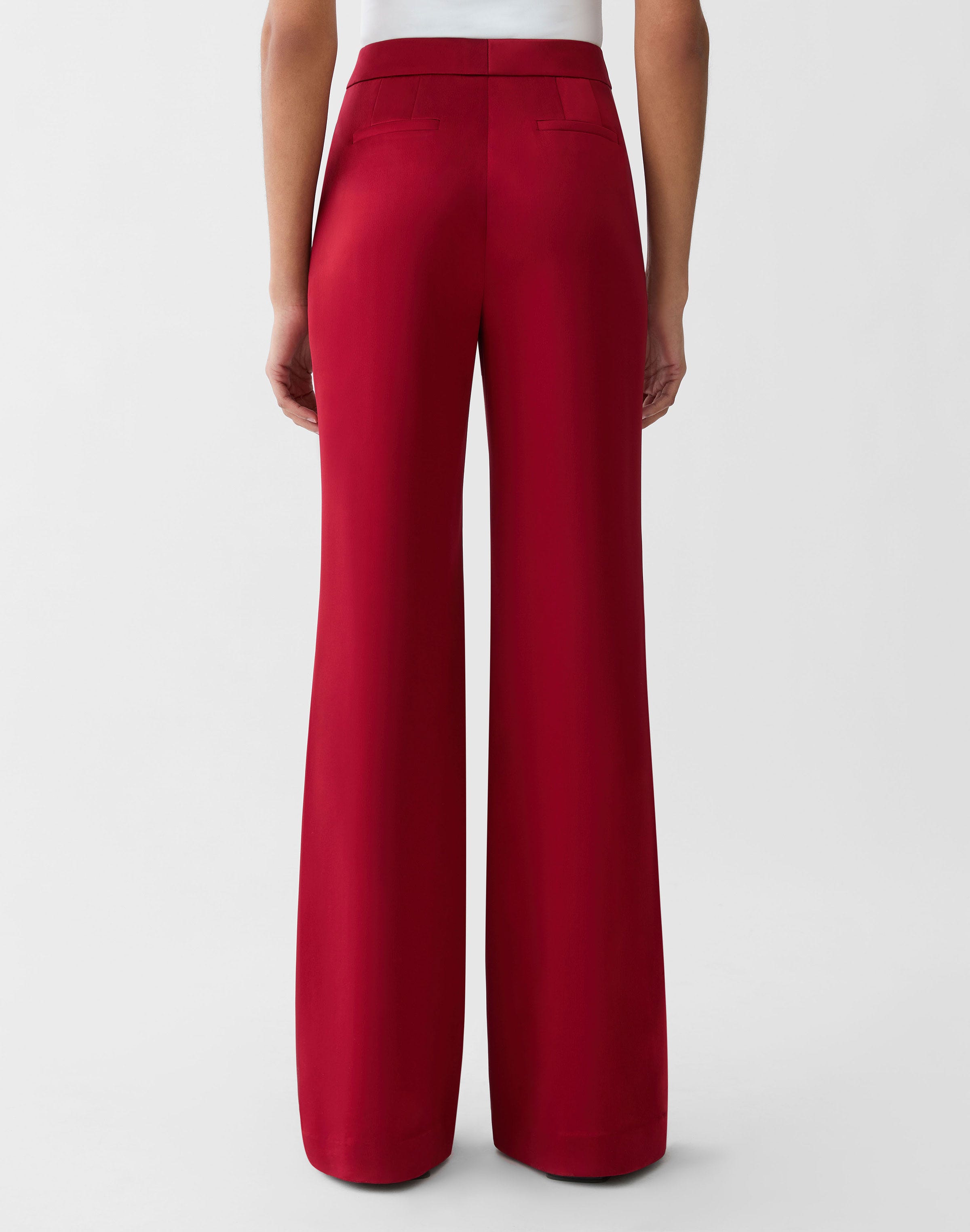 Plus-Size Satin Lafayette Flare Pant
