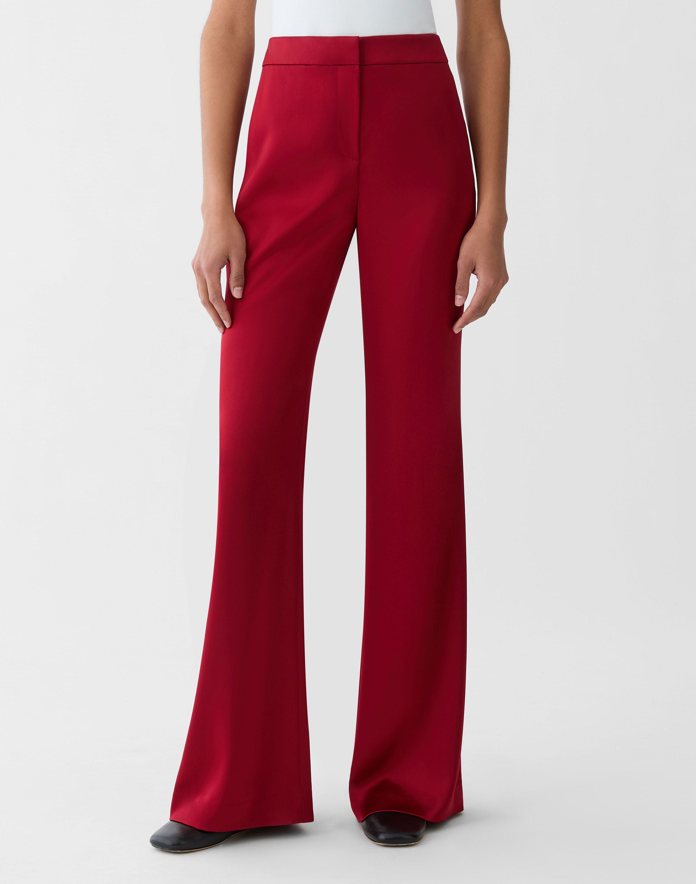 Plus-Size Satin Lafayette Flare Pant