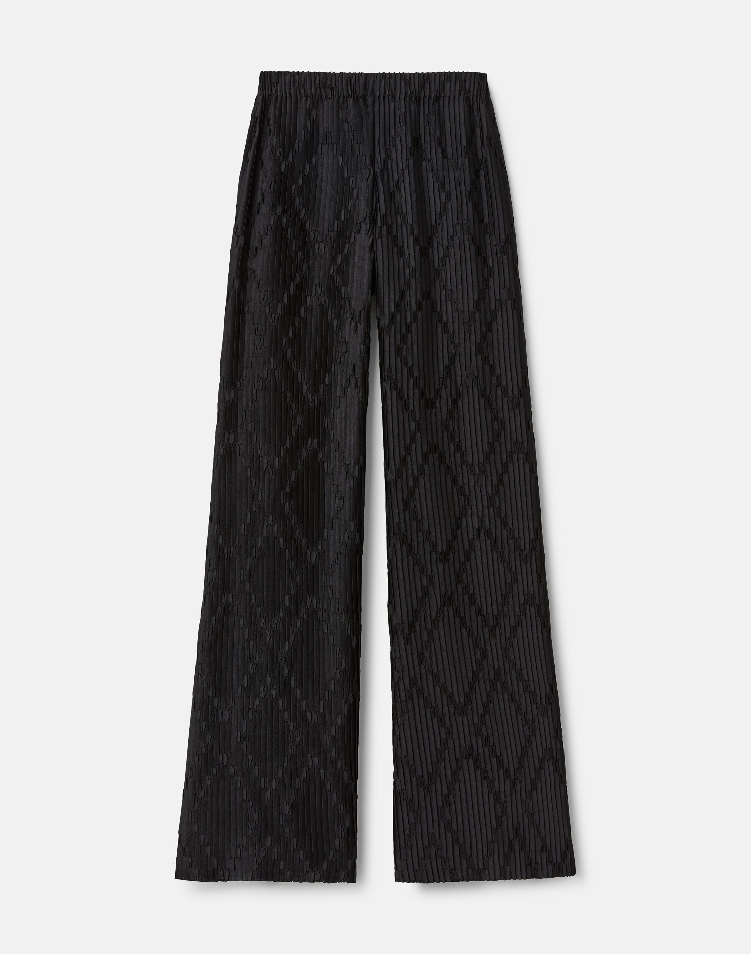 Geo Satin Plissé Parkside Pant