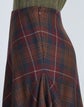 Tartan Plaid Virgin Wool Tassel Handkerchief Skirt