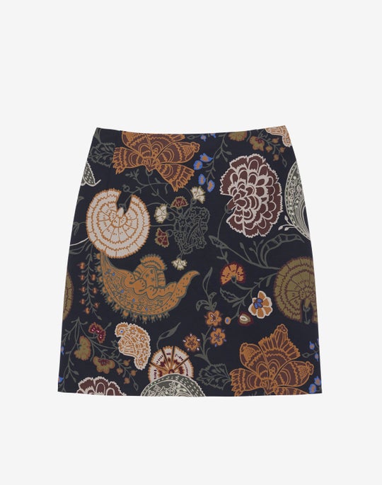 Bohemia Bloom Viscose Mini Skirt