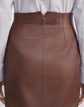 Lambskin Leather Pencil Skirt