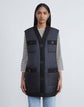 Plus-Size Regenerated Poly Tech Quilted Vest 