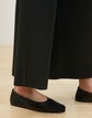 Plus-Size Matte Crepe Knit Wide-Leg Pant