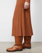 Plus-Size Matte Crepe Rib Knit  Pull-On Skirt