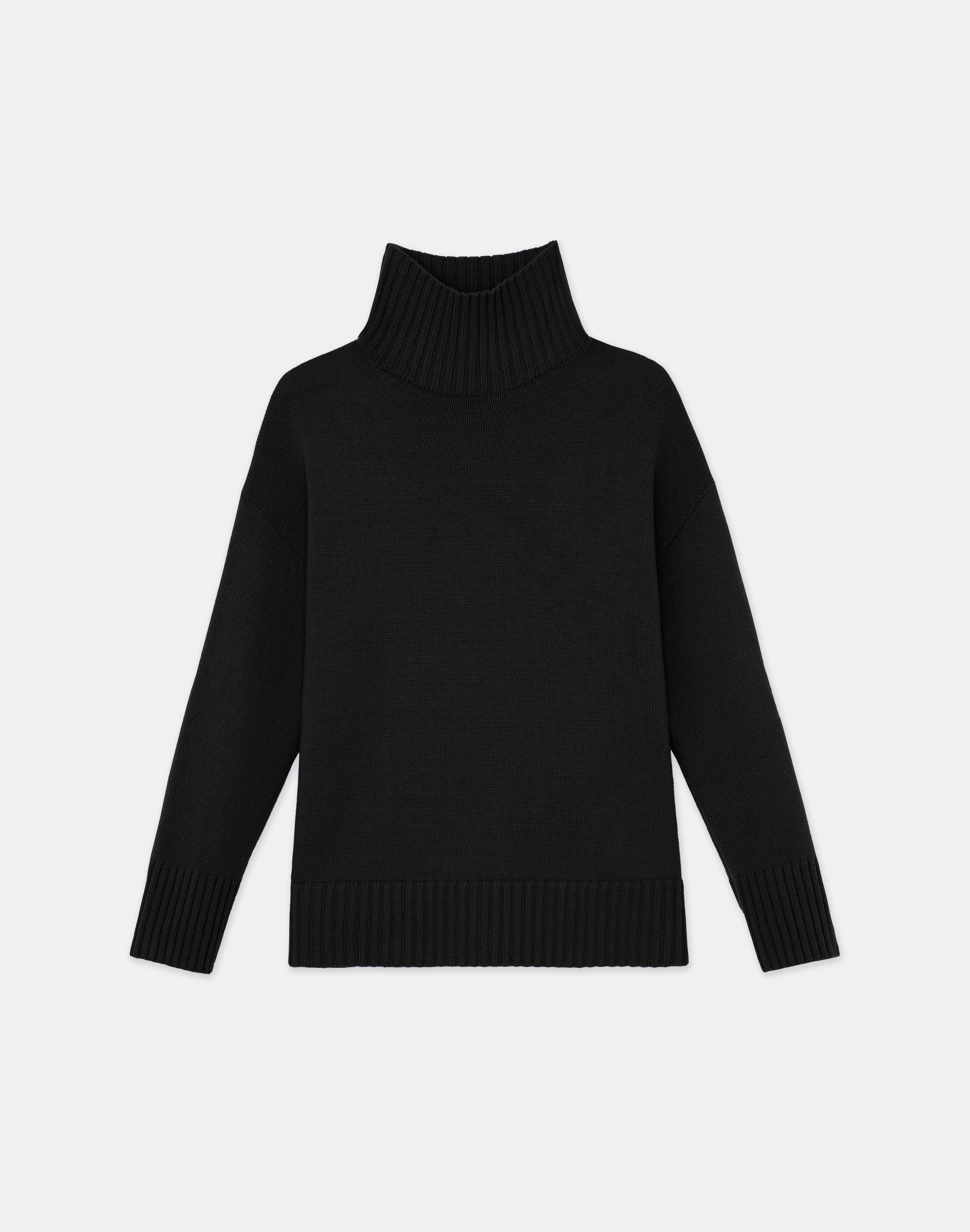 Petite Cashmere Stand Collar Sweater