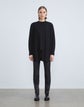 Plus-Size Italian Fine Gauge Merino KindWool Double Knit Crewneck Sweater