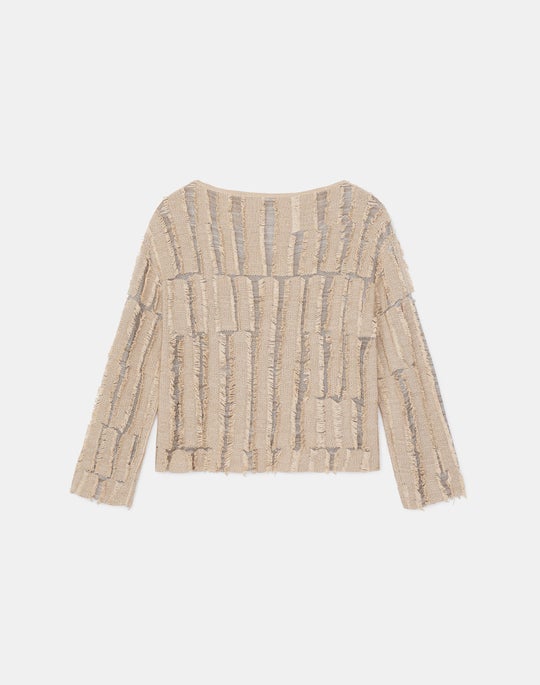 Organic Cotton Fil Coupé Sweater
