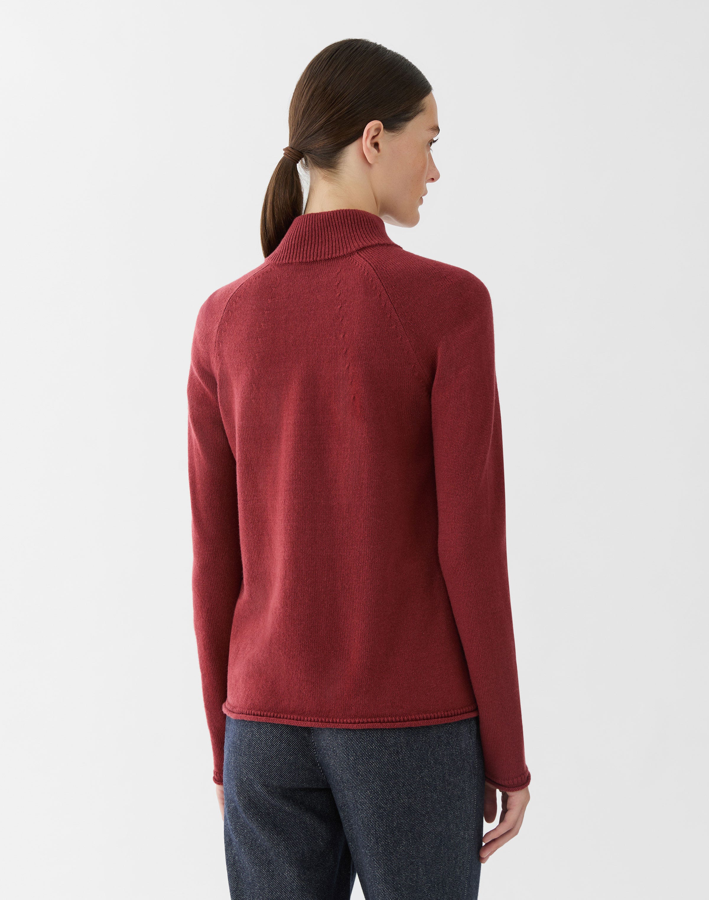 Cashmere Zip Front Cardigan