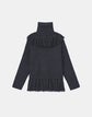 Responsible Cashmere-Wool Fringed Turtleneck Sweater