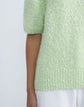 Responsible Cotton-Mohair Wool Slub Short Sleeve Sweater