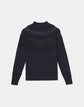 Plus-Size Merino-Silk Embellished Fair Isle Mockneck Sweater