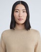 Plus-Size Cotton-Silk Tape High Crewneck Sweater