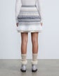Responsible Cashmere-Wool Fair Isle Fringed Skirt