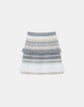 Responsible Cashmere-Wool Fair Isle Fringed Skirt