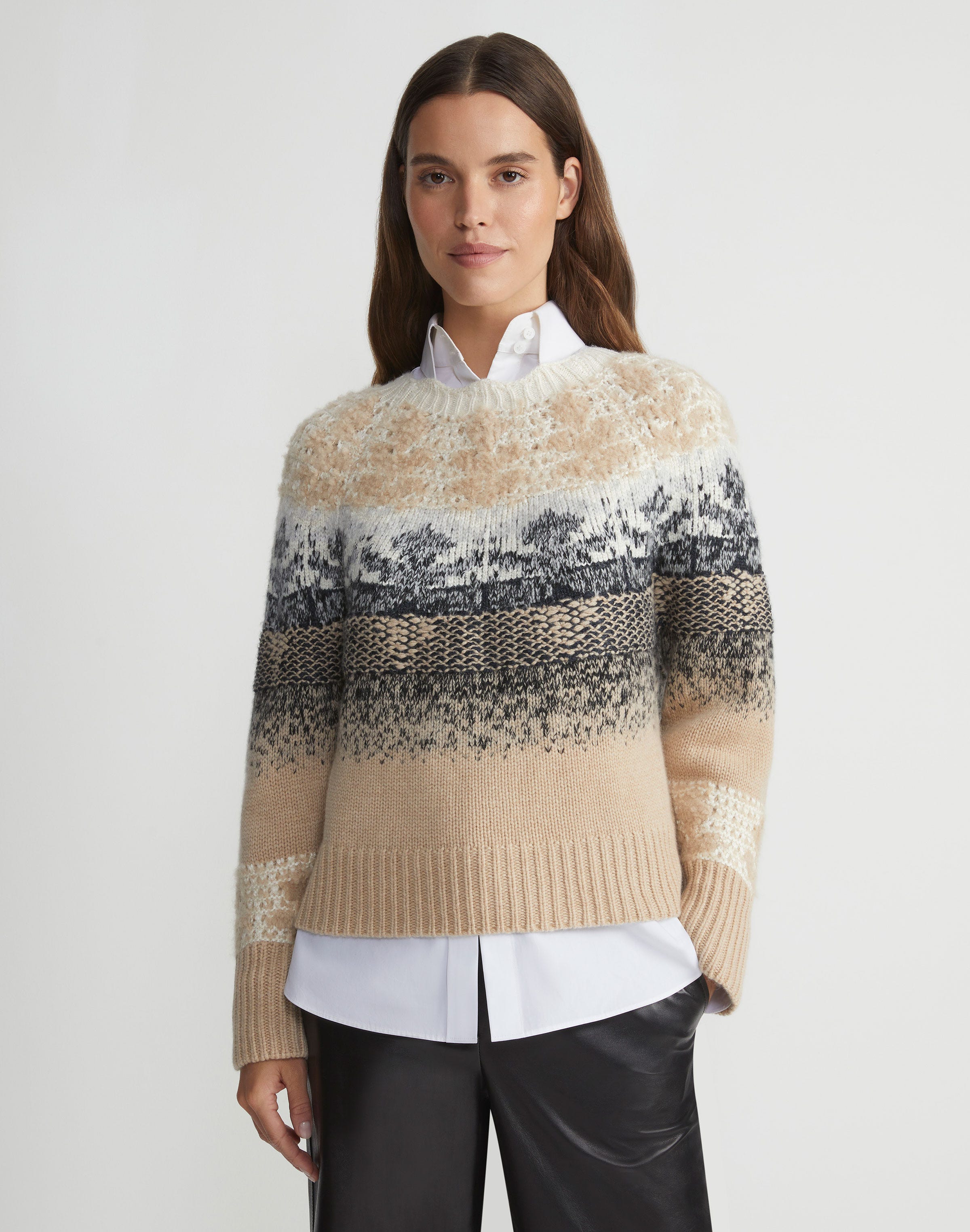 Women's plus size fair isle sweater sale