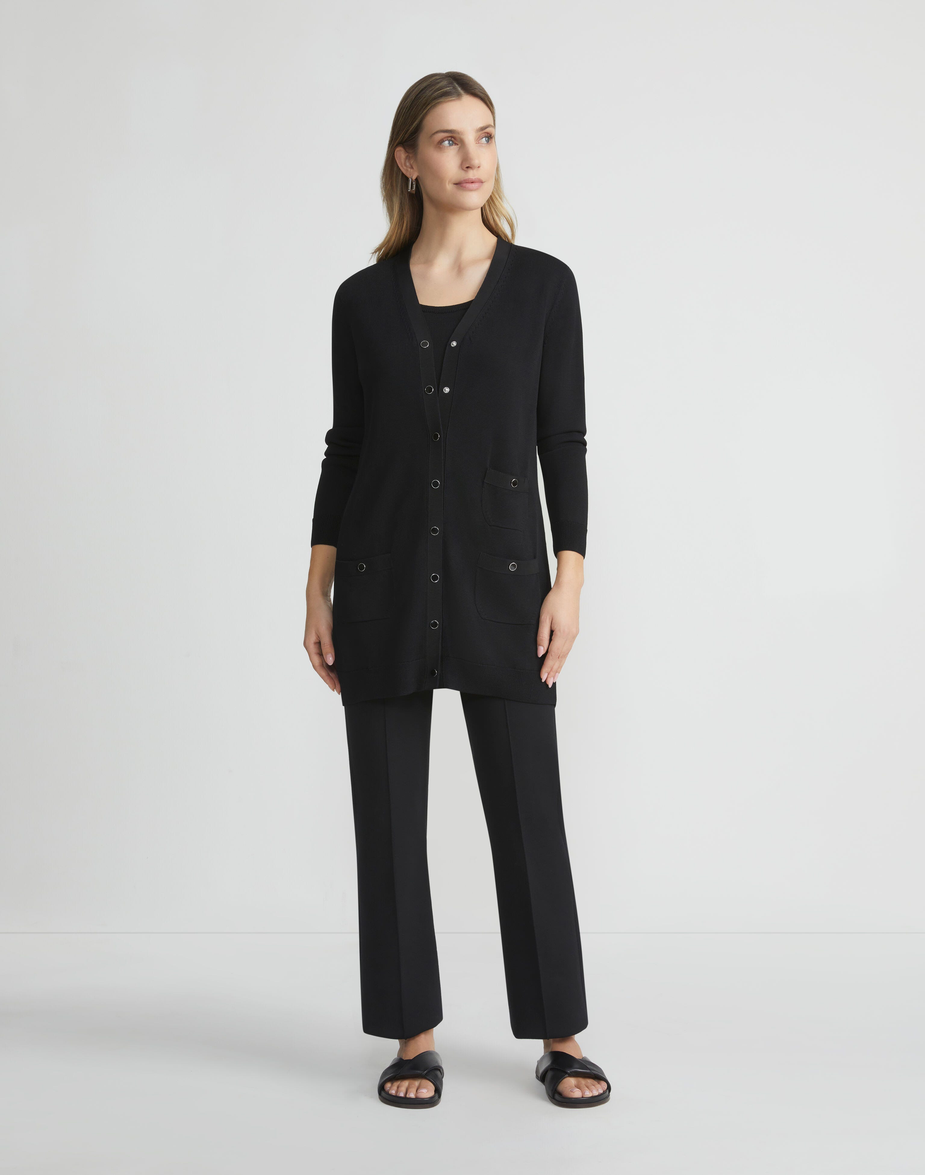 Petite Responsible Matte Crepe Foley Flare Pant
