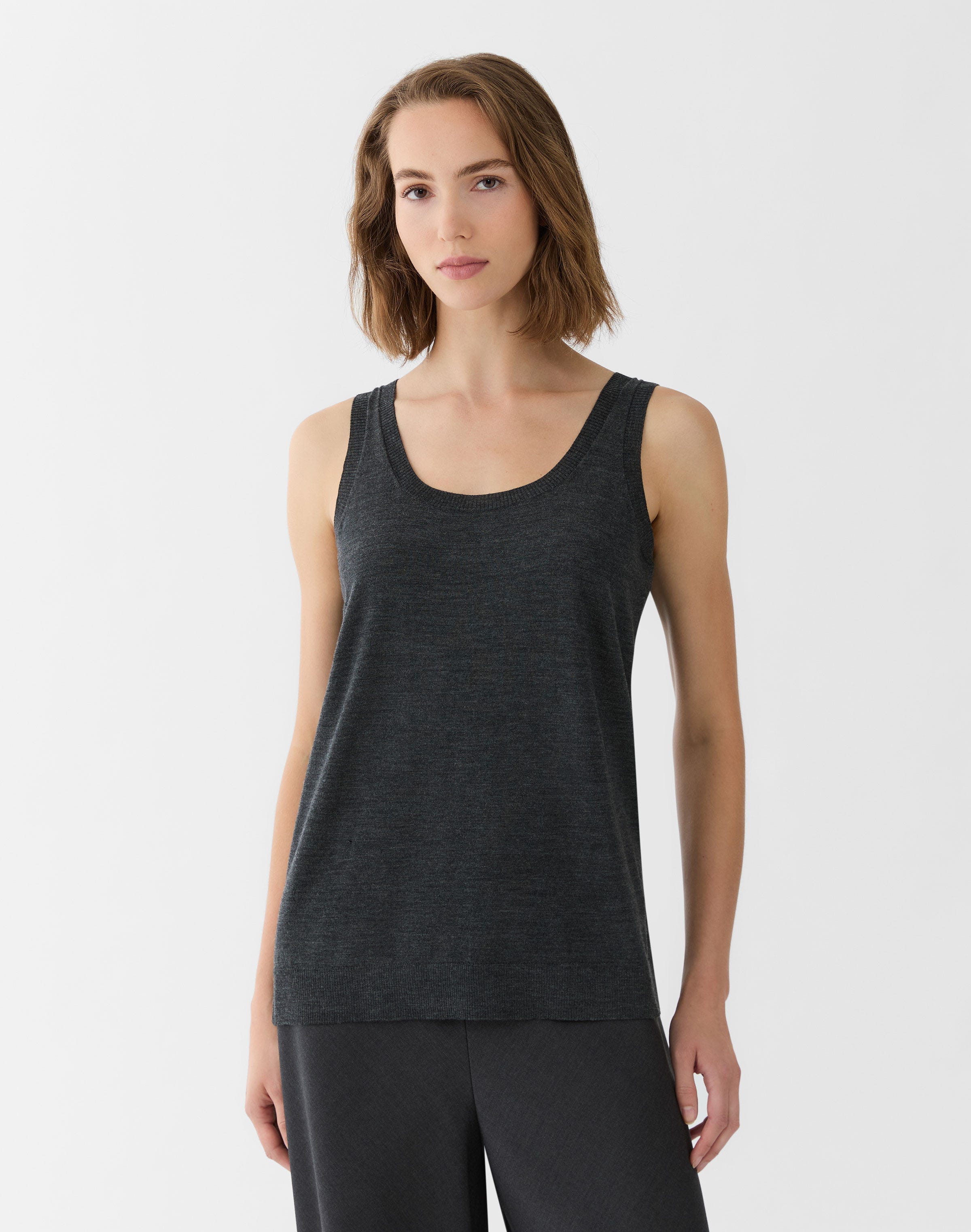 Petite Superfine Merino Wool Sweater Tank