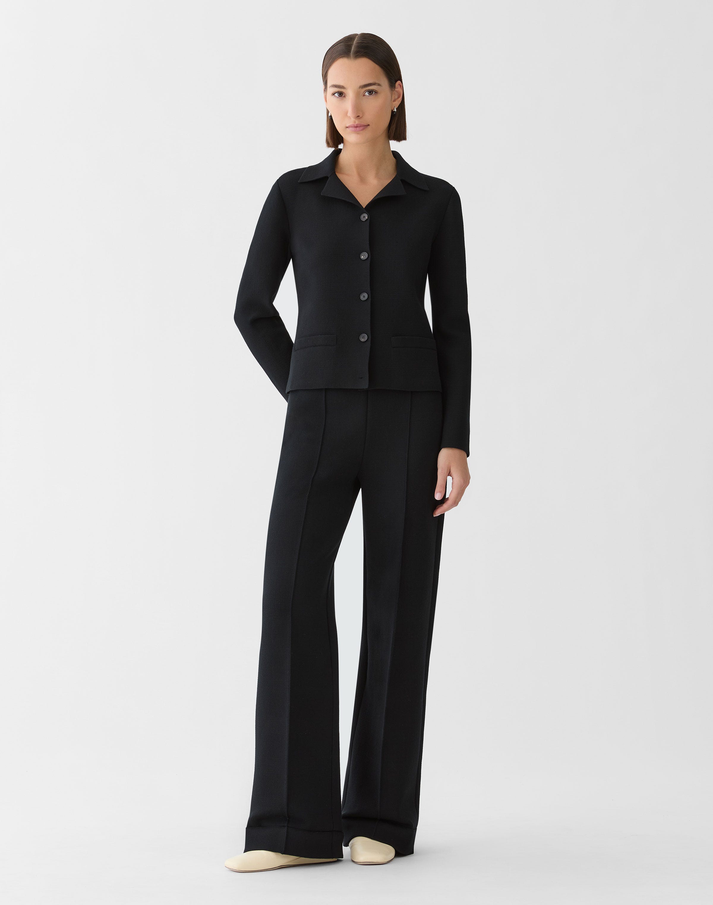 Responsible Matte Crepe Thomas Knit Pant