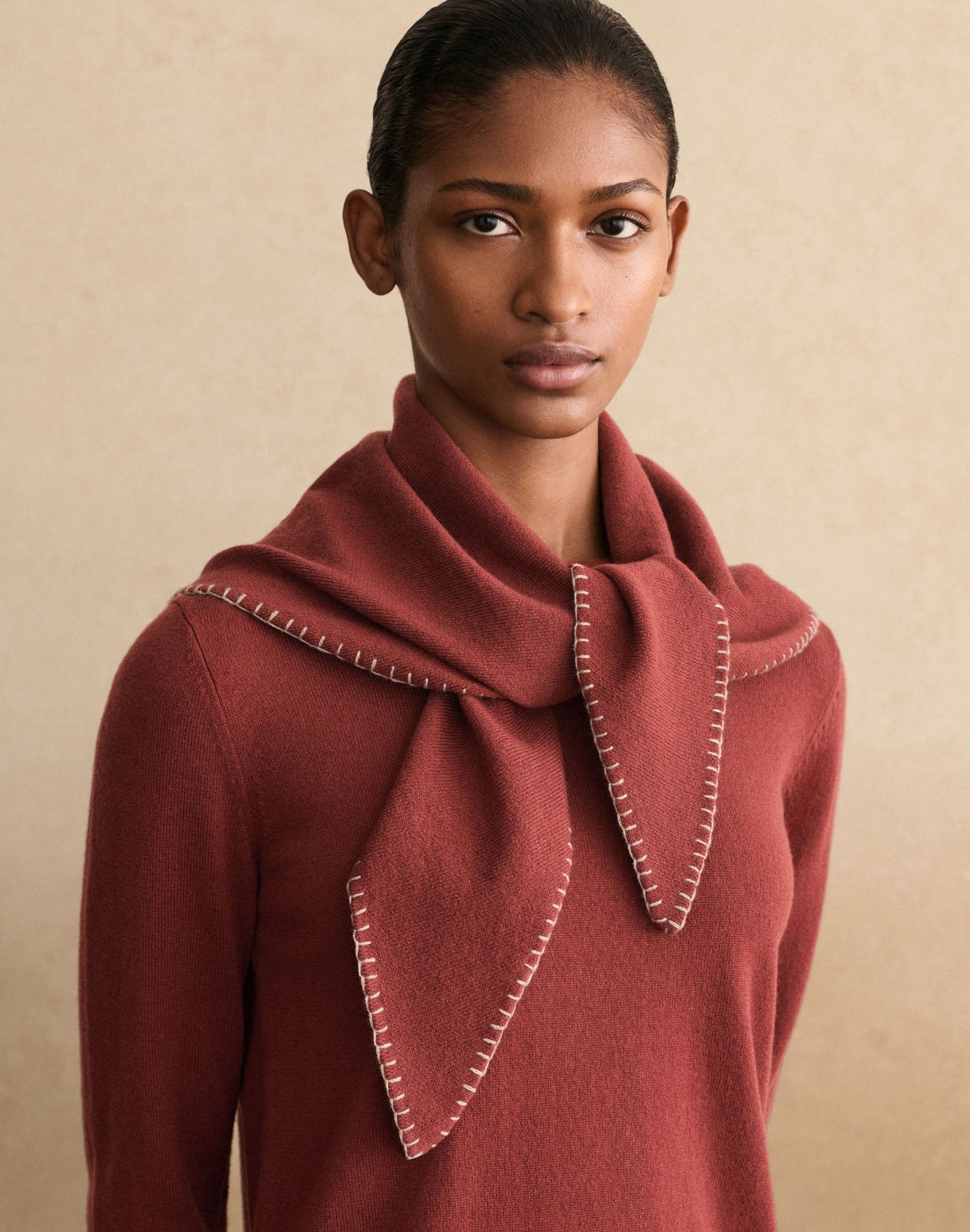 Cashmere Scarf Sweater